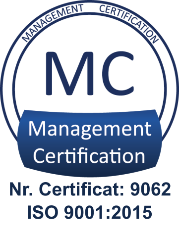 Certificat ISO 9001:2015, nr. 9062